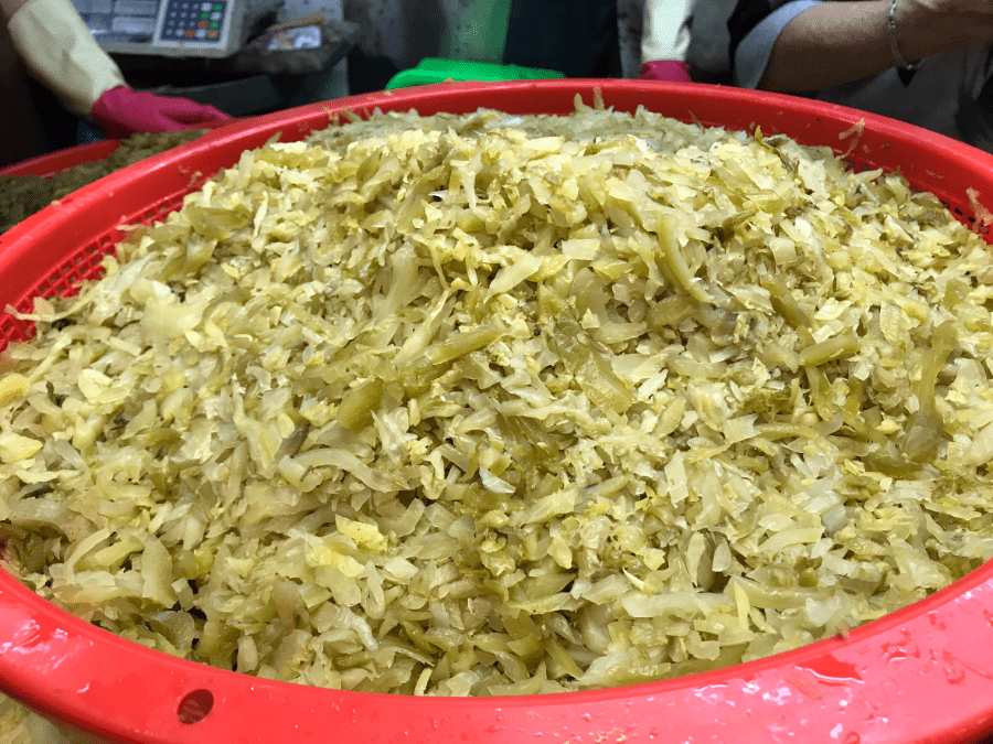 酸菜細絲、粗絲