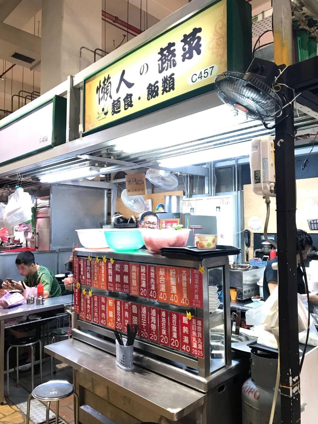 懶人與蔬菜店面