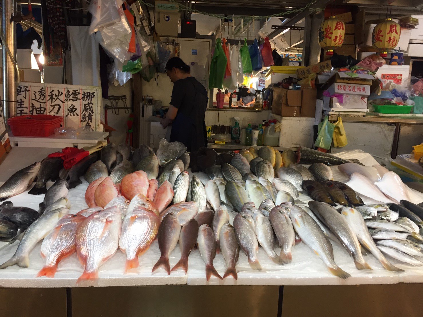 店面鮮魚展示
