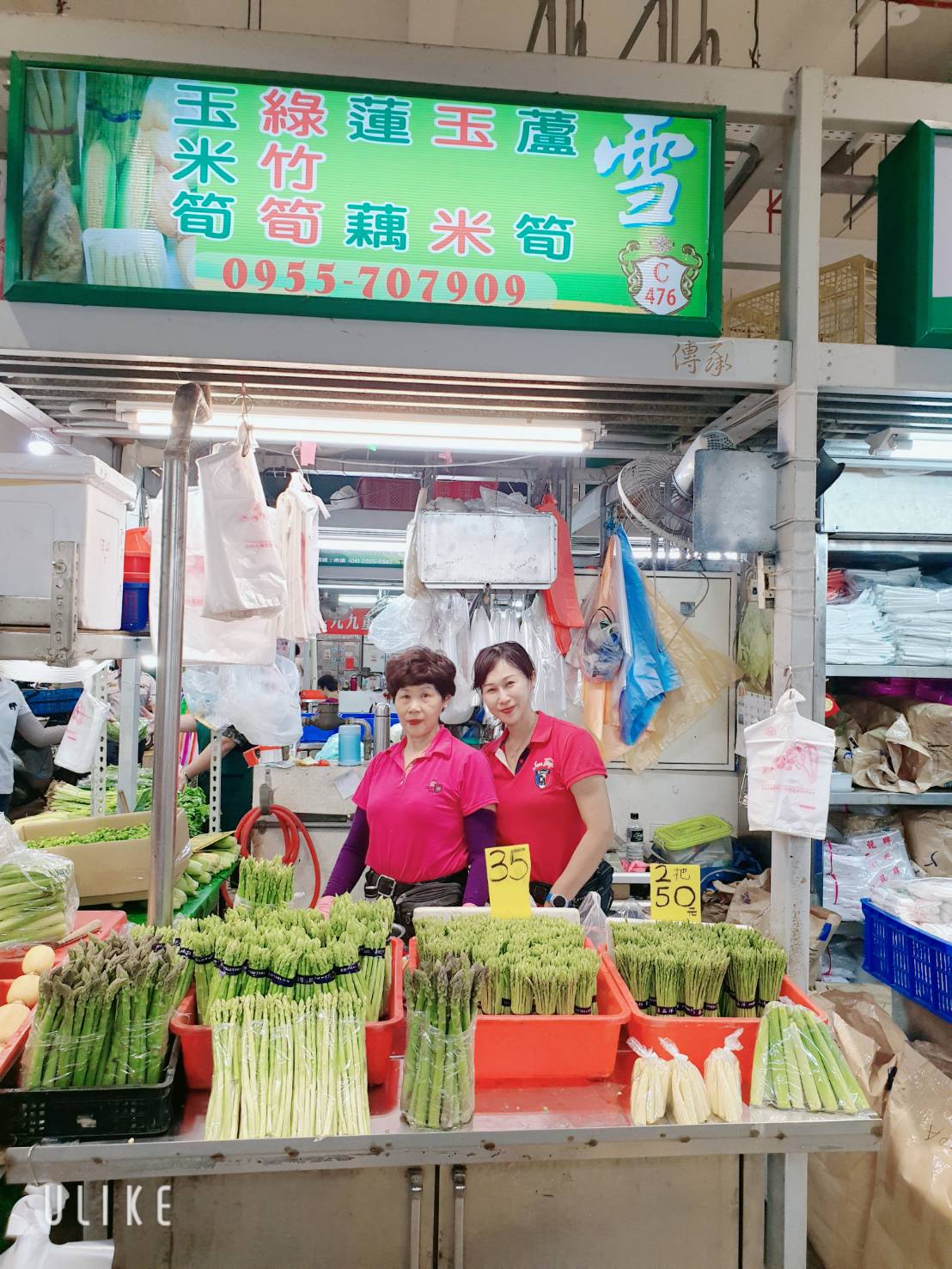 雪 蘆筍達人老闆娘